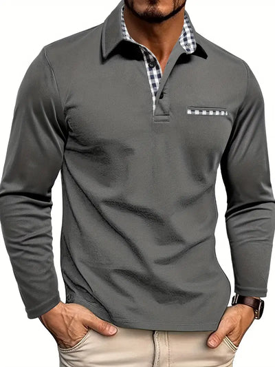 Carter & Hayes Toronto – Polo Shirt with Long Sleeves