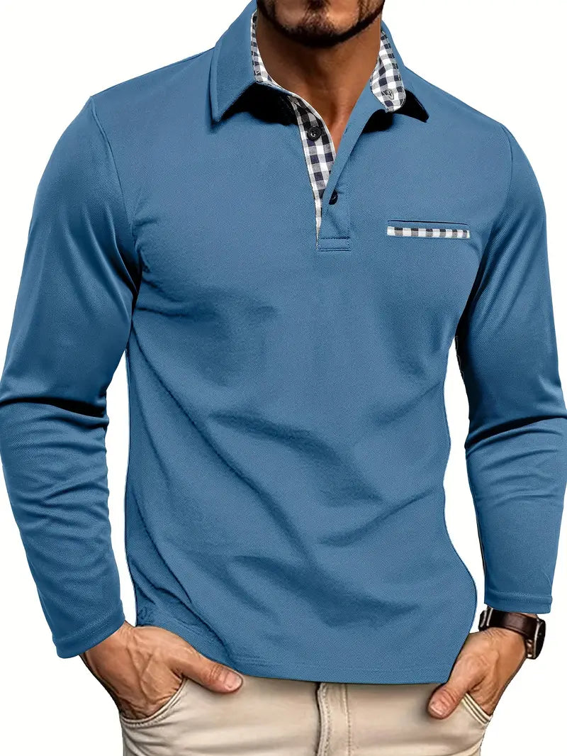 Carter & Hayes Toronto – Polo Shirt with Long Sleeves