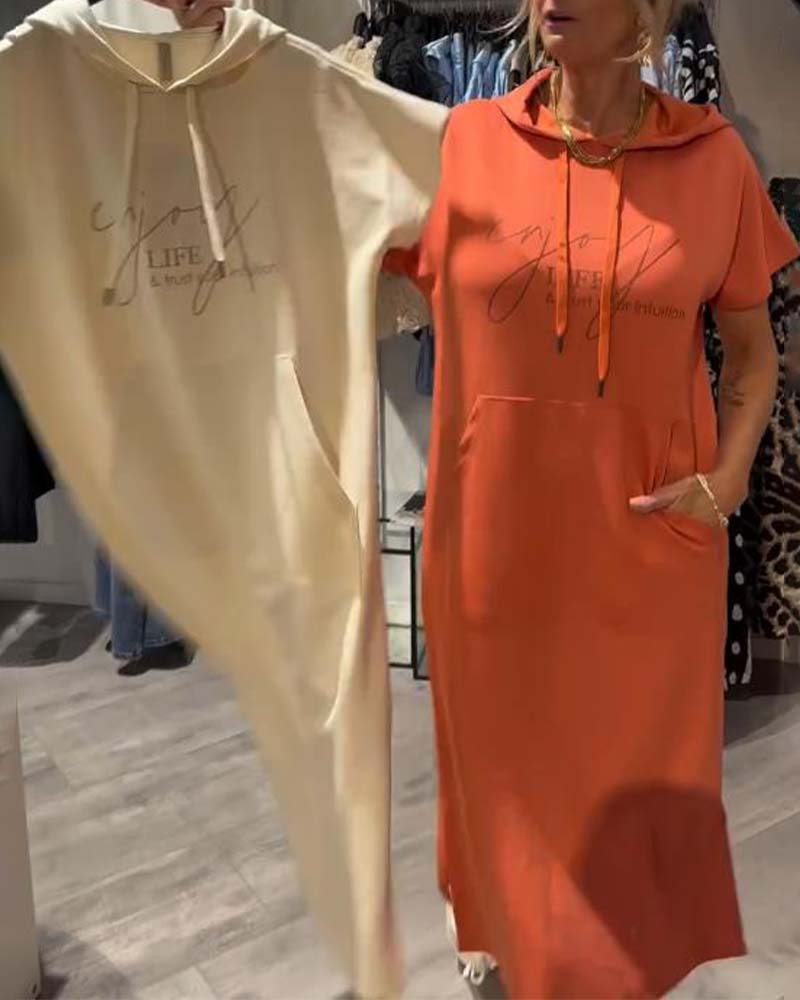 SHEILA | LONG DRESS WITH HOOD