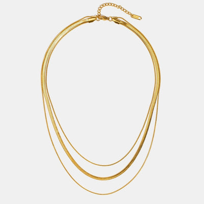 Gold Multistrand Chain Necklace