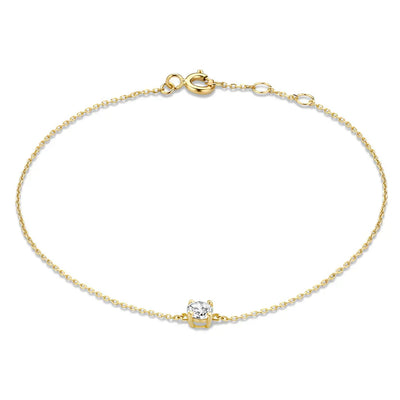 Moissanite Stone Bracelet Cléa | Gold