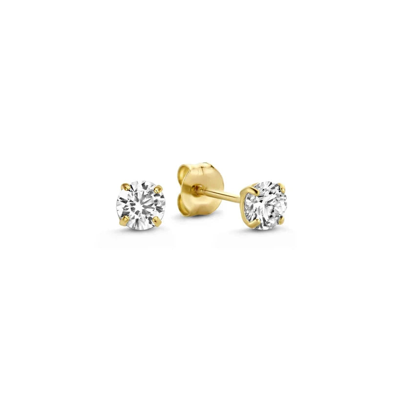 Dara Brillane Stone Earring Set | Gold