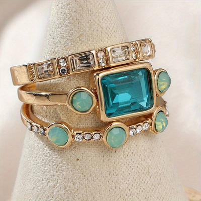AQUA | VINTAGE CRYSTAL RING