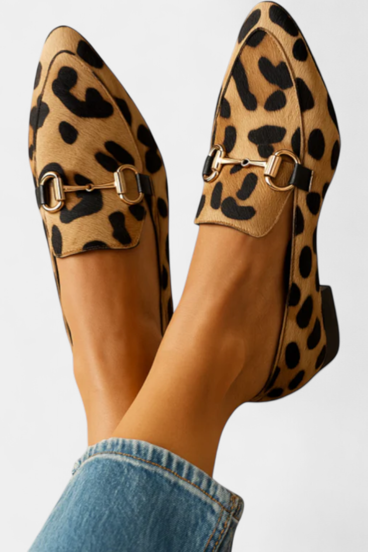 Lillian Loafers with Metallic Buckle