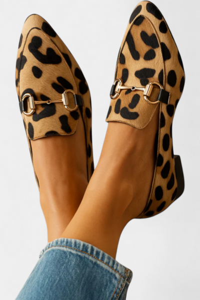 Lillian Loafers with Metallic Buckle