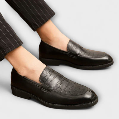 Milo | Luxe Crocodile Slip-On Loafers