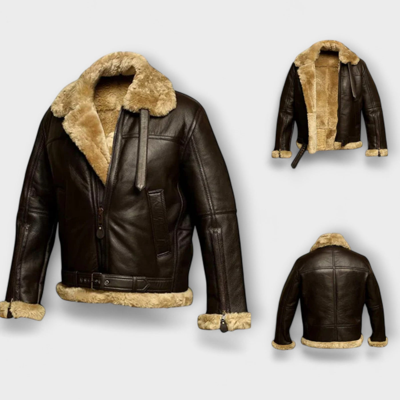 **Luca | Timeless Leather Jacket**