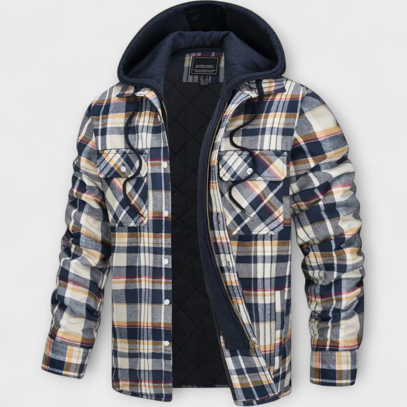 Jasper | Cozy Check Hooded Outerwear