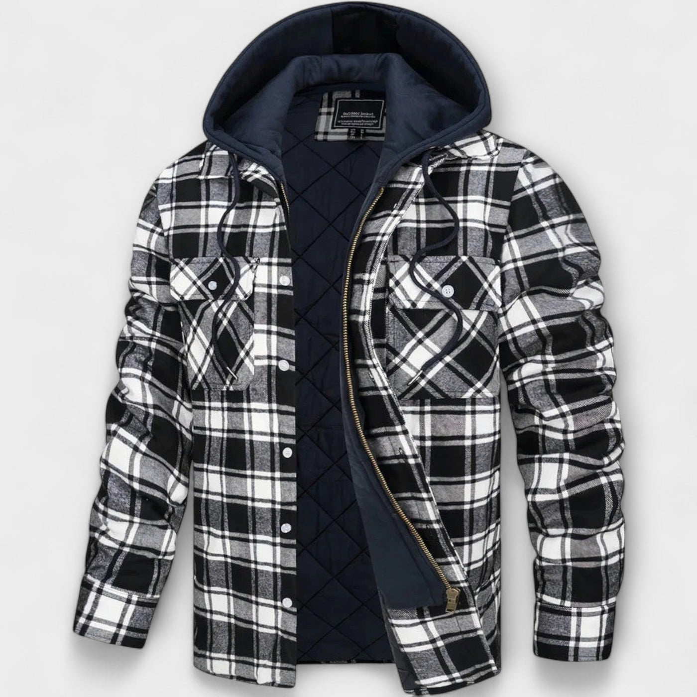 Jasper | Cozy Check Hooded Outerwear