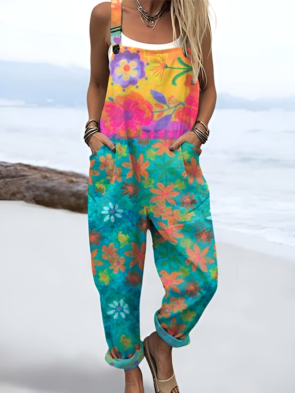 Liv™ | Watercolour Bloom Overalls