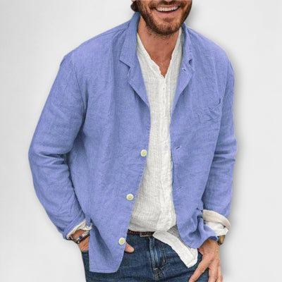 **Luca | Elegant Linen Blazer**