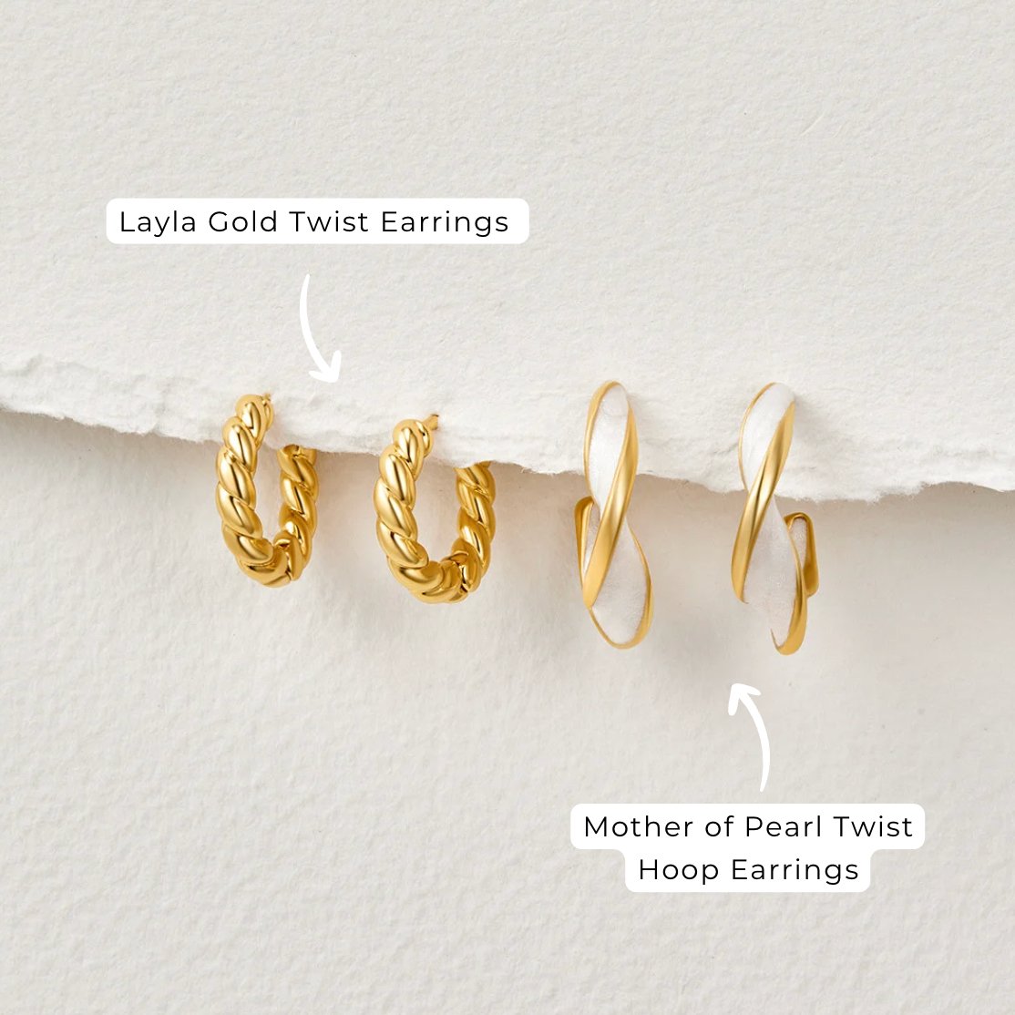 KRYSTAL | STYLISH TWIST EARRINGS