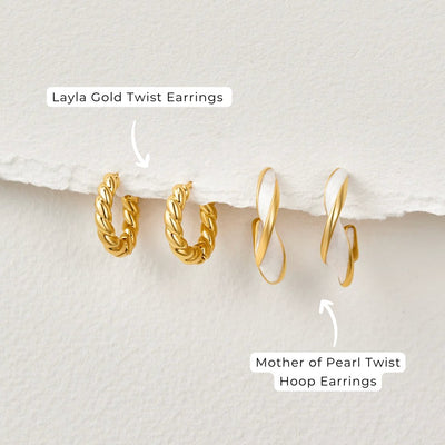 KRYSTAL | STYLISH TWIST EARRINGS
