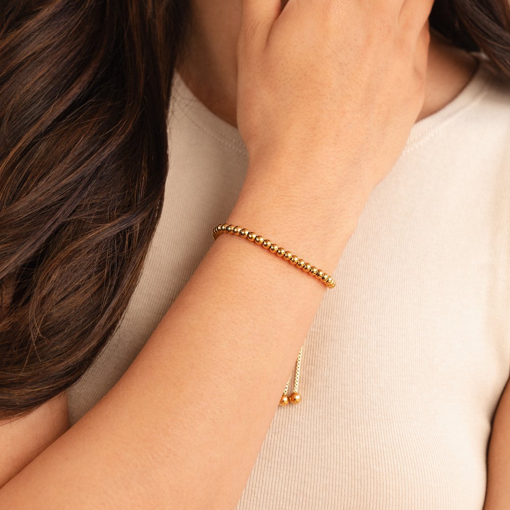 Nila Beaded Bracelet in Gold