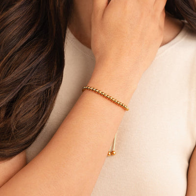 Nila Beaded Bracelet in Gold