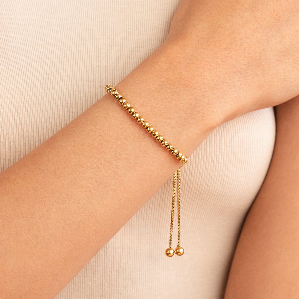 Nila Beaded Bracelet in Gold