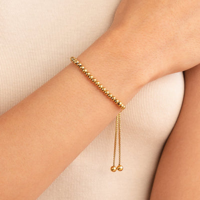 Nila Beaded Bracelet in Gold