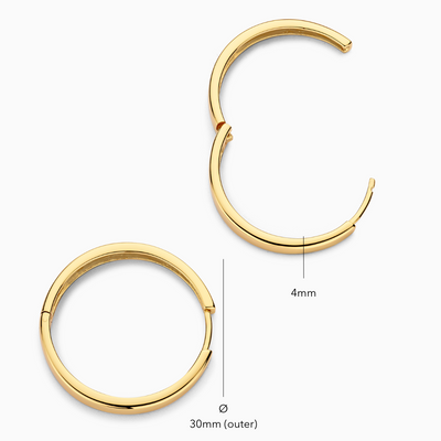 Gia Statement Hoop Earrings | Gold