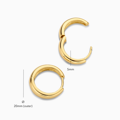Rue Statement Hoop Earrings | Gold