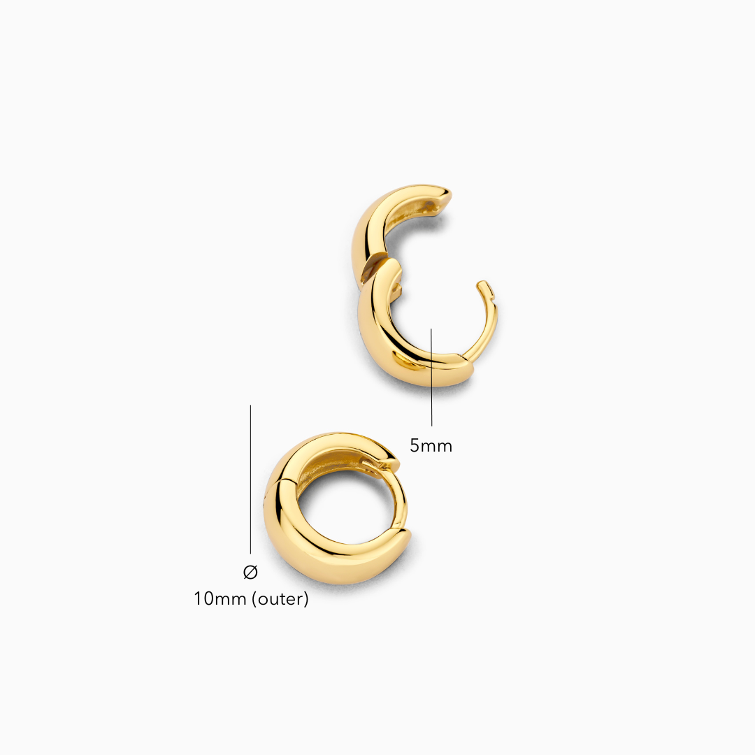 Mini hoops Rue | Gold