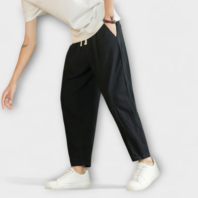 **Luca | Versatile Cotton Trousers**