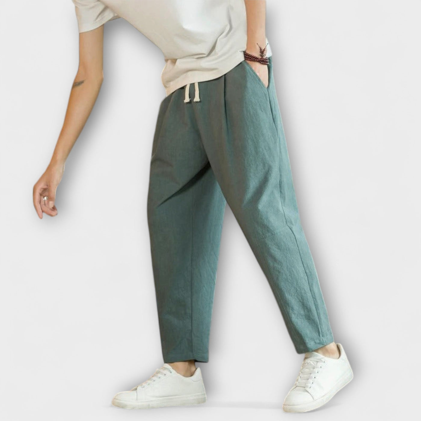 **Luca | Versatile Cotton Trousers**